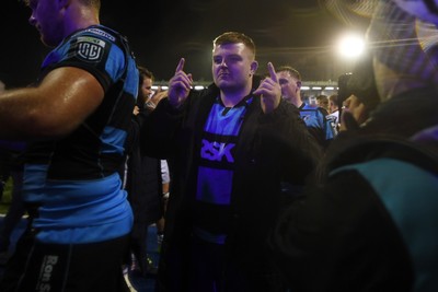 251025 - Cardiff Rugby v Edinburgh Rugby - United Rugby Championship - Danny Southworth of Cardiff Rugby at full time