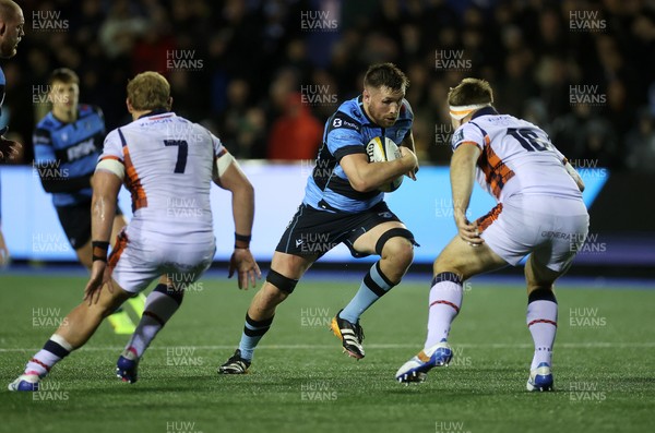 251025 - Cardiff Rugby v Edinburgh - United Rugby Championship - George Nott of Cardiff 