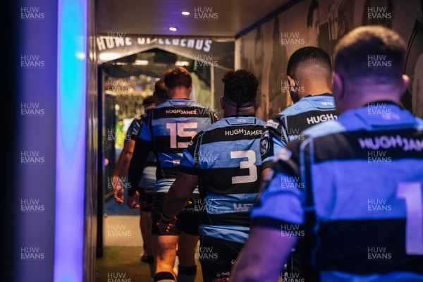 251025 - Cardiff Rugby v Edinburgh - United Rugby Championship - Javan Sebastin of Cardiff 