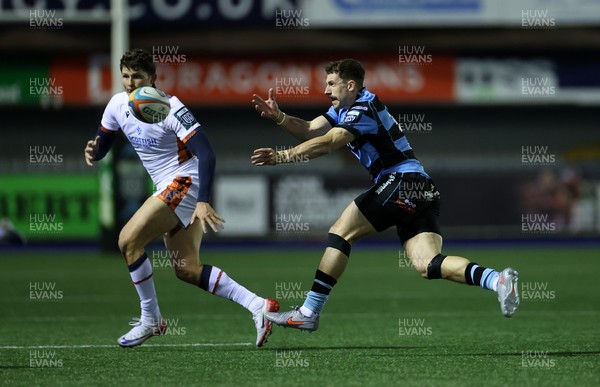 251025 - Cardiff Rugby v Edinburgh - United Rugby Championship - Harri Millard of Cardiff 