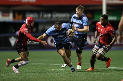 210325 - Cardiff Rugby v Emirates Lions - United Rugby Championship - Liam Belcher of Cardiff 