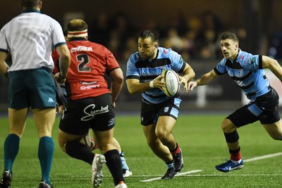 210325 - Cardiff Rugby v Emirates Lions - United Rugby Championship - Laim Belcher of Cardiff