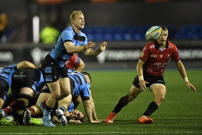 210325 - Cardiff Rugby v Emirates Lions - United Rugby Championship - Johan Mulder of Cardiff