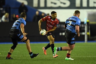 210325 - Cardiff Rugby v Emirates Lions - United Rugby Championship - Gianni Lombard of Emirates Lions