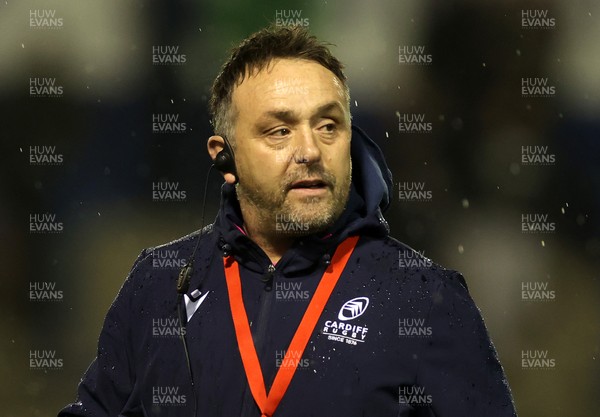 210325 - Cardiff Rugby v Emirates Lions - United Rugby Championship - Cardiff Rugby Head Coach Matt Sherratt 