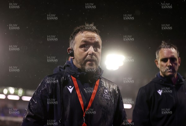 210325 - Cardiff Rugby v Emirates Lions - United Rugby Championship - Cardiff Rugby Head Coach Matt Sherratt 