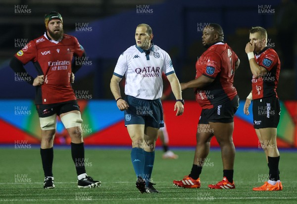 210325 - Cardiff Rugby v Emirates Lions - United Rugby Championship - Referee Federico Vedovelli 