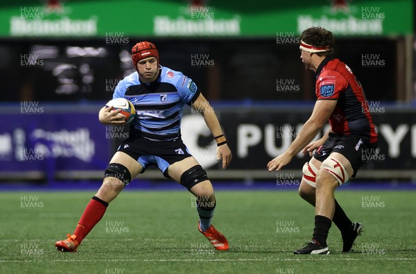 210325 - Cardiff Rugby v Emirates Lions - United Rugby Championship - James Botham of Cardiff 