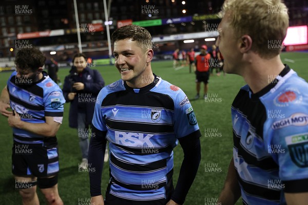 210325 - Cardiff Rugby v Emirates Lions - United Rugby Championship - Callum Sheedy of Cardiff 