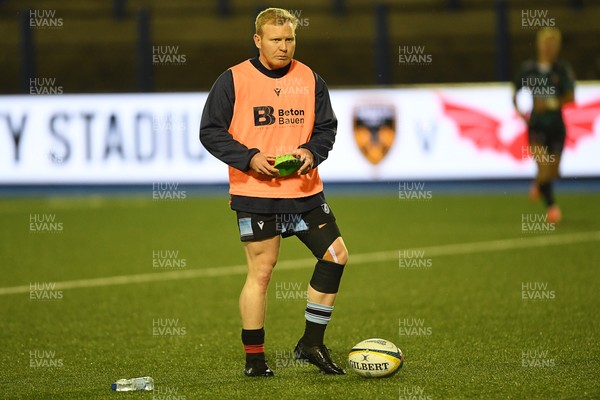 210325 - Cardiff Rugby v Emirates Lions - United Rugby Championship - Tinus De Beer of Cardiff