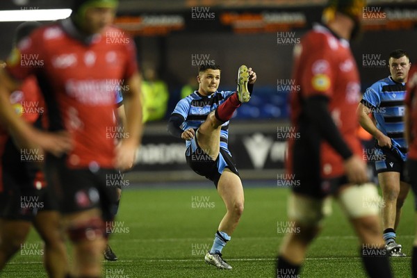 210325 - Cardiff Rugby v Emirates Lions - United Rugby Championship - Callum Sheedy of Cardiff