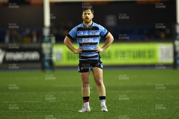 210325 - Cardiff Rugby v Emirates Lions - United Rugby Championship - Rory Jennings of Cardiff 