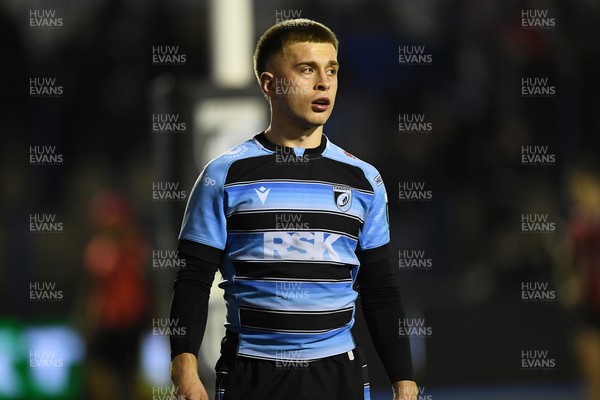 210325 - Cardiff Rugby v Emirates Lions - United Rugby Championship - Cam Winnet of Cardiff