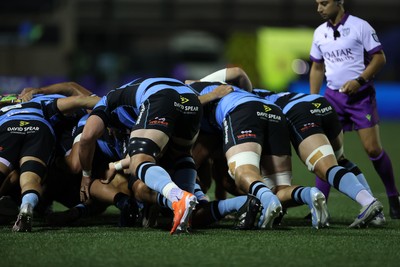 270925 - Cardiff Rugby v Emirates Lions - United Rugby Championship - Scrum