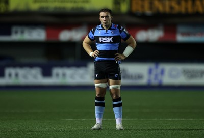 270925 - Cardiff Rugby v Emirates Lions - United Rugby Championship - Taine Basham of Cardiff 