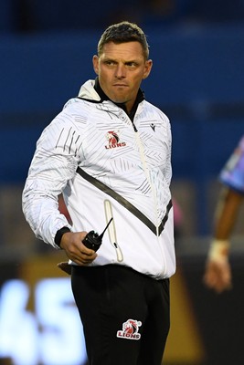 270925 - Cardiff Rugby v Emirates Lions - United Rugby Championship - Ivan van Rooyen, Lions head coach 