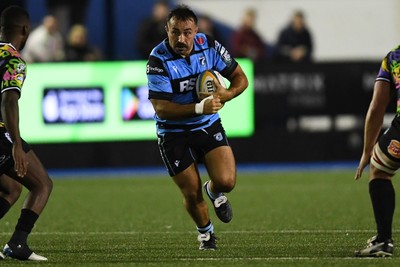 270925 - Cardiff Rugby v Emirates Lions - United Rugby Championship - Liam Belcher of Cardiff Rugby