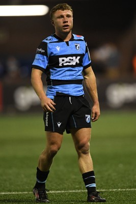 270925 - Cardiff Rugby v Emirates Lions - United Rugby Championship - Tom Bowen of Cardiff Rugby