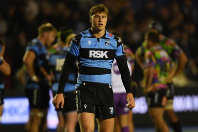 270925 - Cardiff Rugby v Emirates Lions - United Rugby Championship - Jacob Beetham of Cardiff Rugby