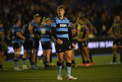 270925 - Cardiff Rugby v Emirates Lions - United Rugby Championship - Jacob Beetham of Cardiff Rugby