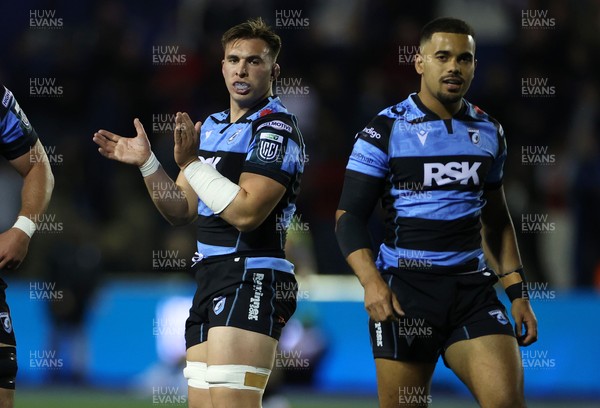 270925 - Cardiff Rugby v Emirates Lions - United Rugby Championship - Taine Basham of Cardiff 