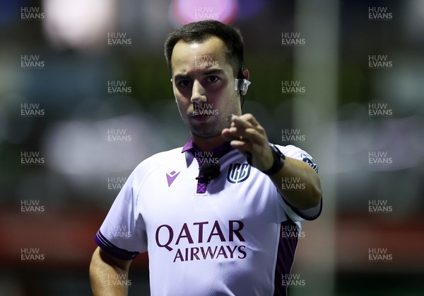 270925 - Cardiff Rugby v Emirates Lions - United Rugby Championship - Referee Filippo Russo 