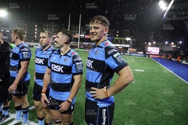 270925 - Cardiff Rugby v Emirates Lions - United Rugby Championship - Alex Mann of Cardiff at full time