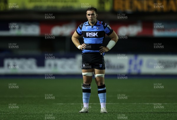 270925 - Cardiff Rugby v Emirates Lions - United Rugby Championship - Taine Basham of Cardiff 