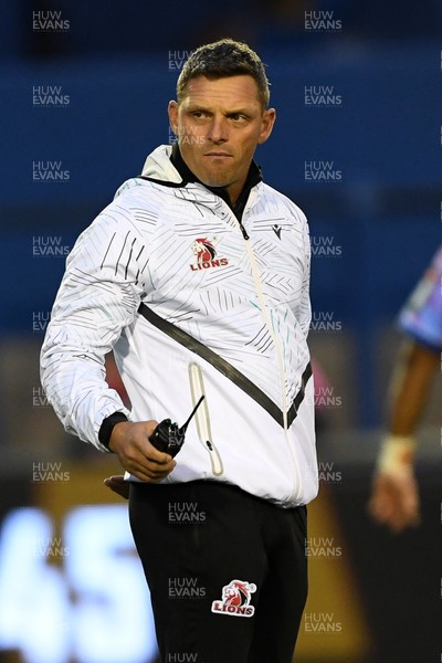 270925 - Cardiff Rugby v Emirates Lions - United Rugby Championship - Ivan van Rooyen, Lions head coach 