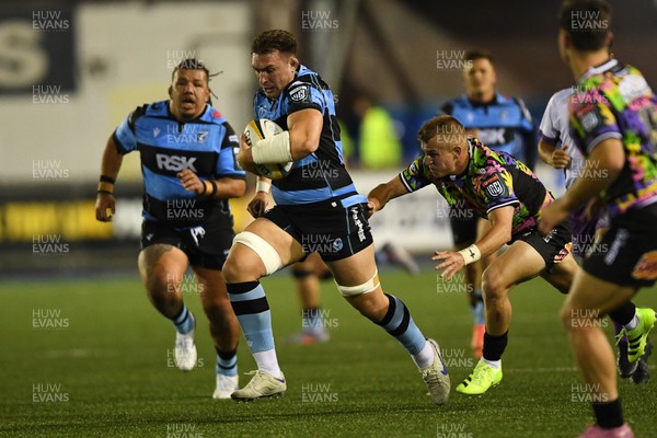 270925 - Cardiff Rugby v Emirates Lions - United Rugby Championship - Taine Basham of Cardiff Rugby