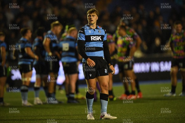 270925 - Cardiff Rugby v Emirates Lions - United Rugby Championship - Jacob Beetham of Cardiff Rugby