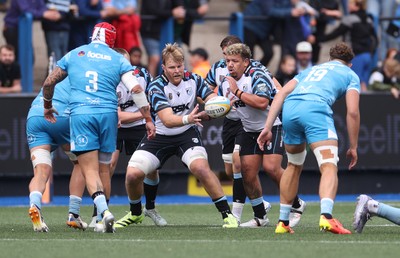 190926 - Cardiff Rugby v Exeter Chiefs - Pre Season Friendly - Josh McNally of Cardiff 