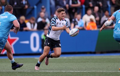 190926 - Cardiff Rugby v Exeter Chiefs - Pre Season Friendly - Callum Sheedy of Cardiff 