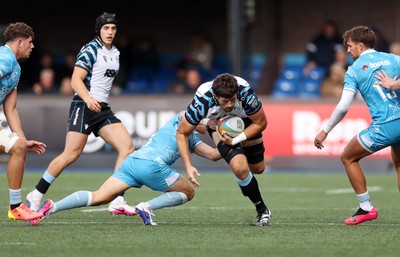 190926 - Cardiff Rugby v Exeter Chiefs - Pre Season Friendly - Rory Thornton of Cardiff 