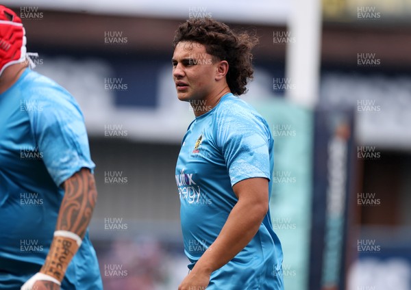 190926 - Cardiff Rugby v Exeter Chiefs - Pre Season Friendly - Kane James of Exeter 