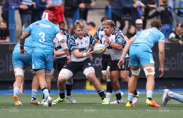 190926 - Cardiff Rugby v Exeter Chiefs - Pre Season Friendly - Josh McNally of Cardiff 