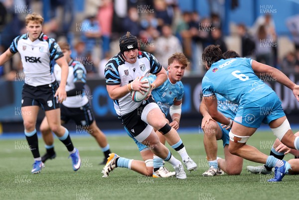 190926 - Cardiff Rugby v Exeter Chiefs - Pre Season Friendly - Evan Lloyd of Cardiff 