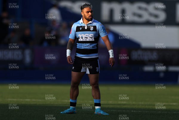 260322 - Cardiff Rugby v Glasgow Warriors - United Rugby Championship - Willis Halaholo of Cardiff Rugby