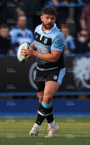 260322 - Cardiff Rugby v Glasgow Warriors - United Rugby Championship - Kirby Myhill of Cardiff Rugby