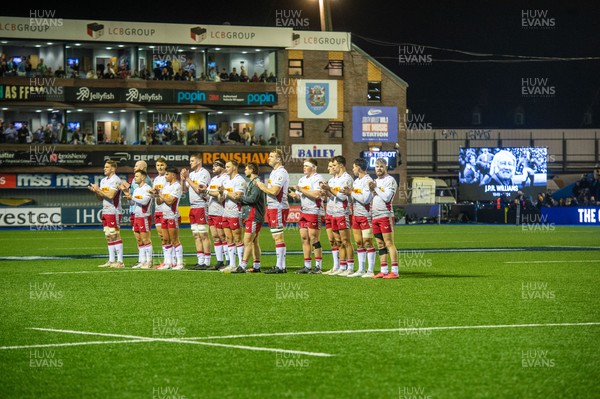 130124 - Cardiff Rugby v Harlequins - Investec Champions Cup - A minutes applause in memory of JPR Wiliams
