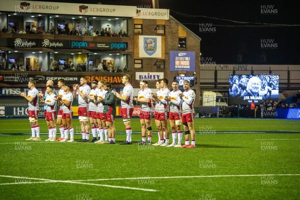 130124 - Cardiff Rugby v Harlequins - Investec Champions Cup - A minutes applause in memory of JPR Wiliams