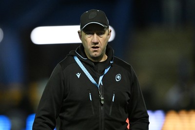 231026 - Cardiff Rugby v Hollywoodbets Sharks - United Rugby Championship - Cardiff head coach, Corniel Van Zyl