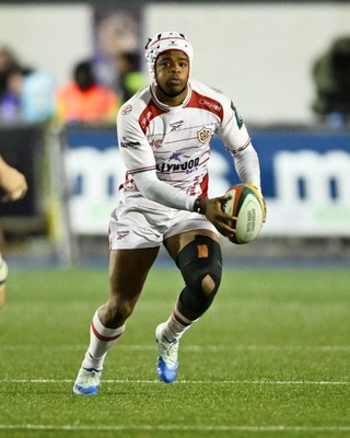 231026 - Cardiff Rugby v Hollywoodbets Sharks - United Rugby Championship - Zekhethelo Siyaya of Sharks