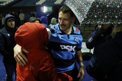 270226 - Cardiff v Leinster - United Rugby Championship - Harri Millard of Cardiff at full time