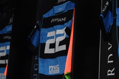 270226 - Cardiff Rugby v Leinster - United Rugby Championship - The Cardiff Rugby dressing room before the match