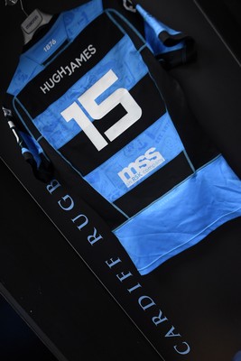 270226 - Cardiff Rugby v Leinster - United Rugby Championship - The Cardiff Rugby dressing room before the match