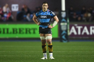 270226 - Cardiff Rugby v Leinster - United Rugby Championship - Taine Basham of Cardiff Rugby