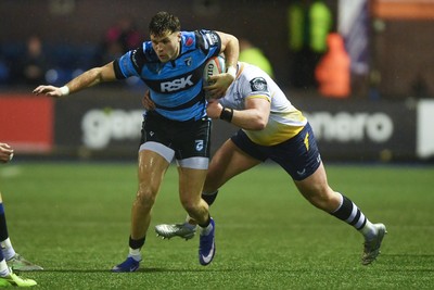 270226 - Cardiff Rugby v Leinster - United Rugby Championship - Mason Grady of Cardiff Rugby 