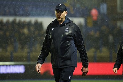 270226 - Cardiff Rugby v Leinster - United Rugby Championship - Cardiff interim head coach, Corniel Van Zyl