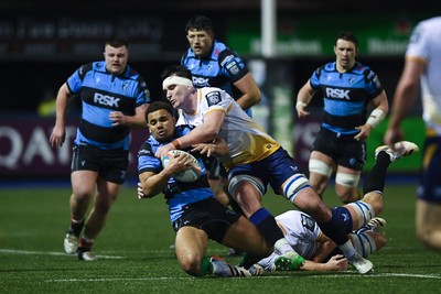 270226 - Cardiff Rugby v Leinster - United Rugby Championship - Ben Thomas of Cardiff Rugby